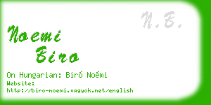 noemi biro business card